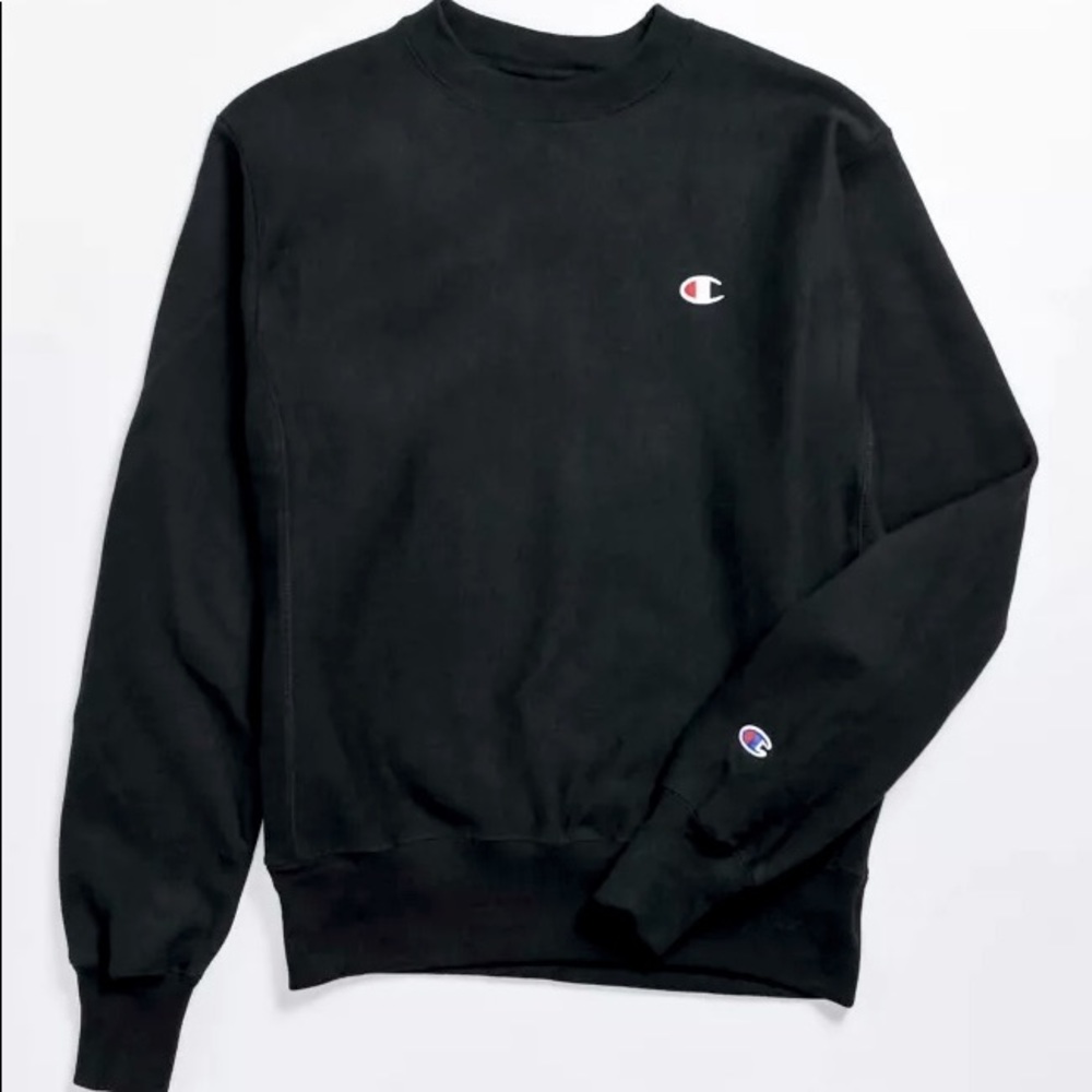 Black Champion Reverse Weave Crewneck